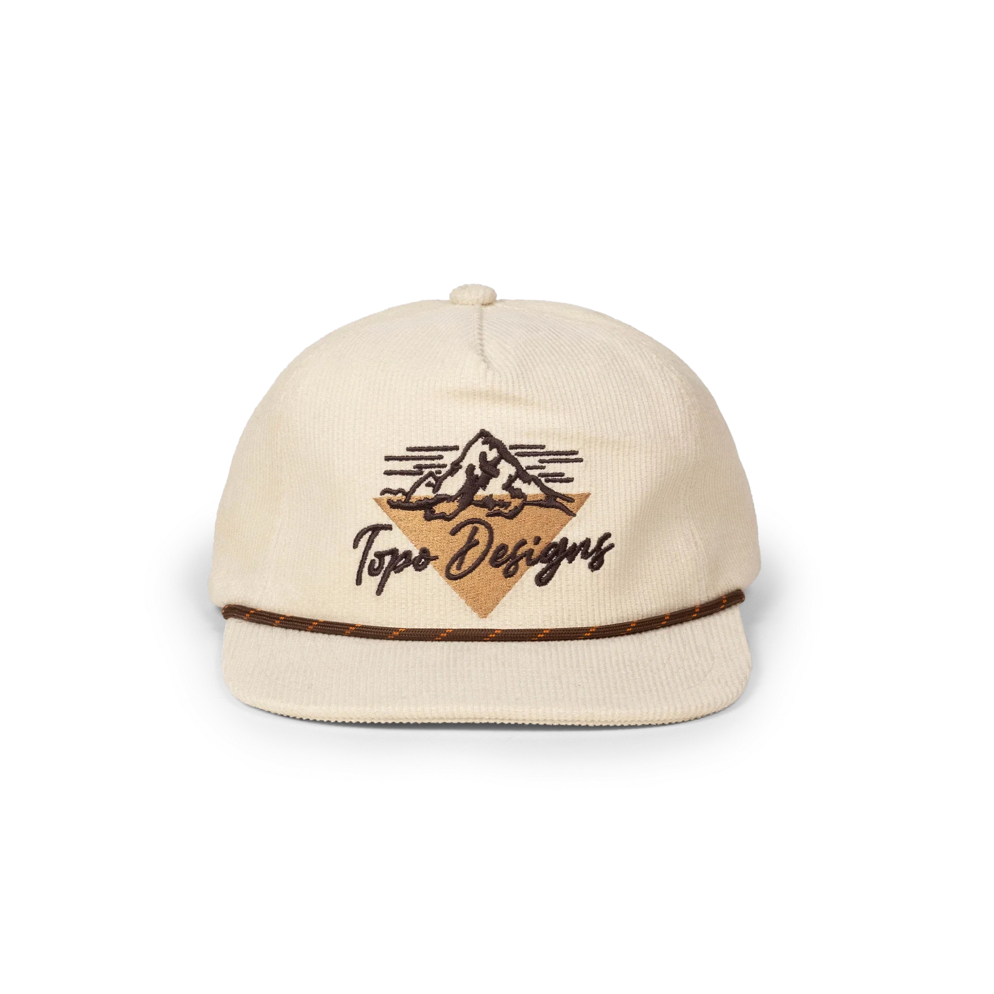 Topo Designs Corduroy Trucker Hat - Pine Ridge in "Bone White"