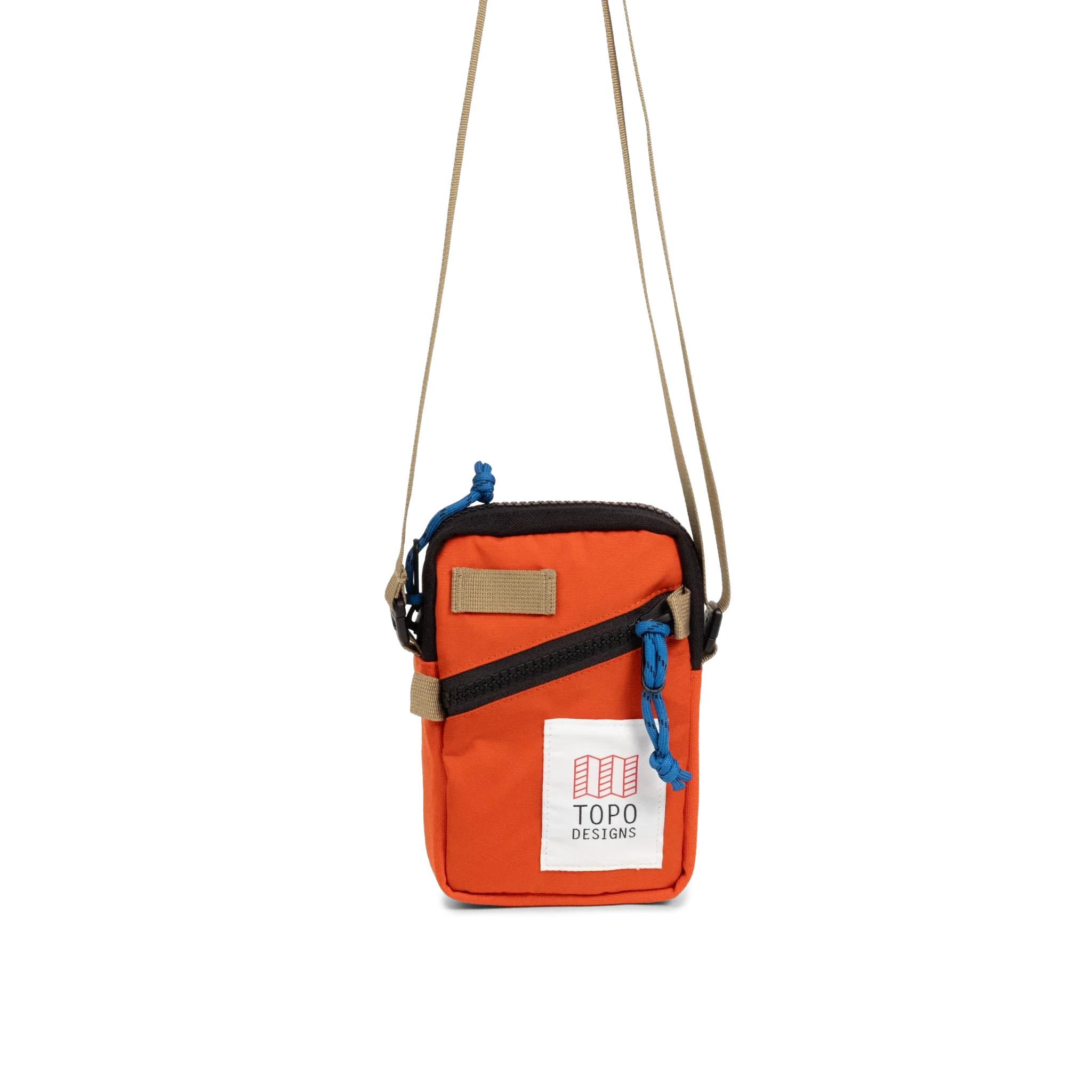 Front View of Topo Designs Mini Shoulder Bag in "Persimmon Haze"