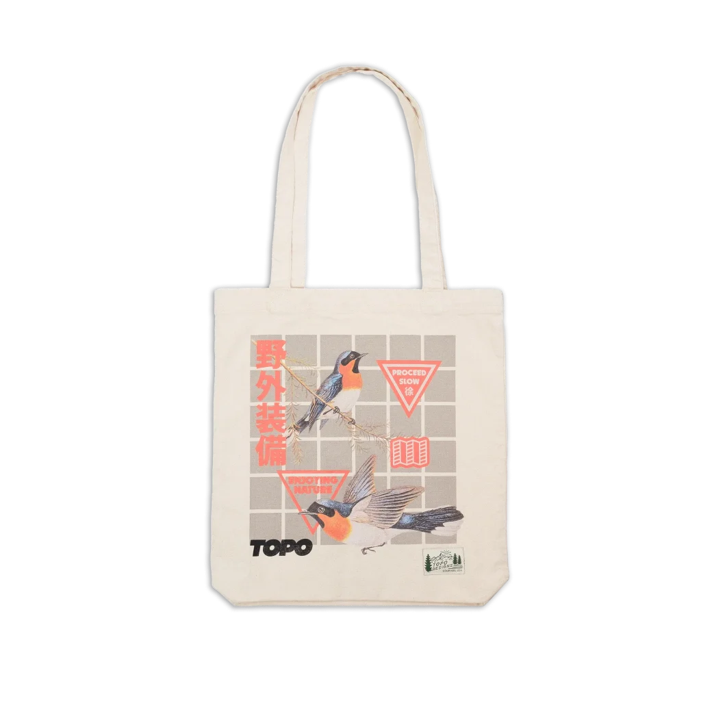 Topo Designs x Pine Printshop Classic Canvas Tote - Proceed Slow