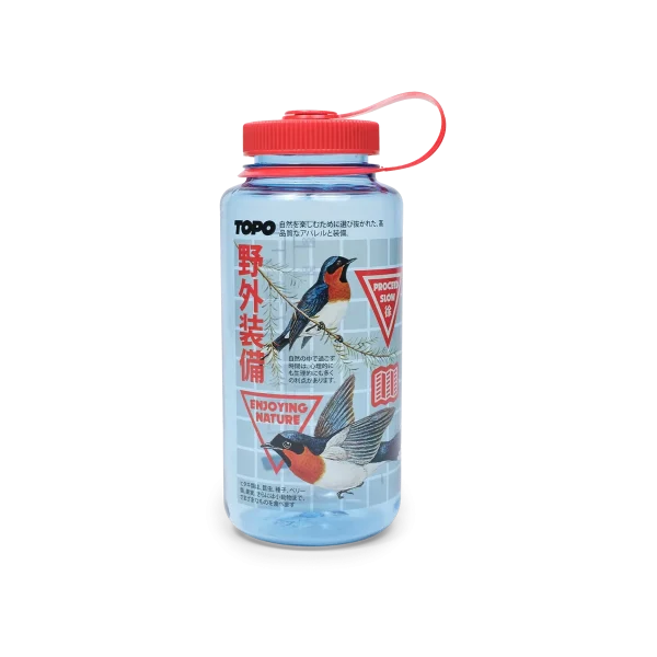Topo Designs x Pine Printshop Nalgene Water Bottle - Proceed Slow